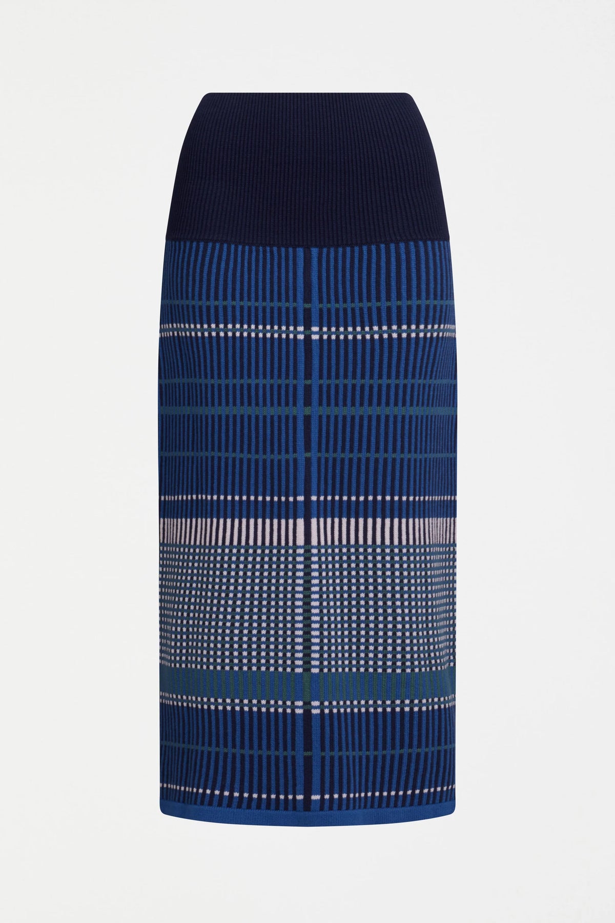 ELK | Cila Organic Knit Skirt - Blue Multi