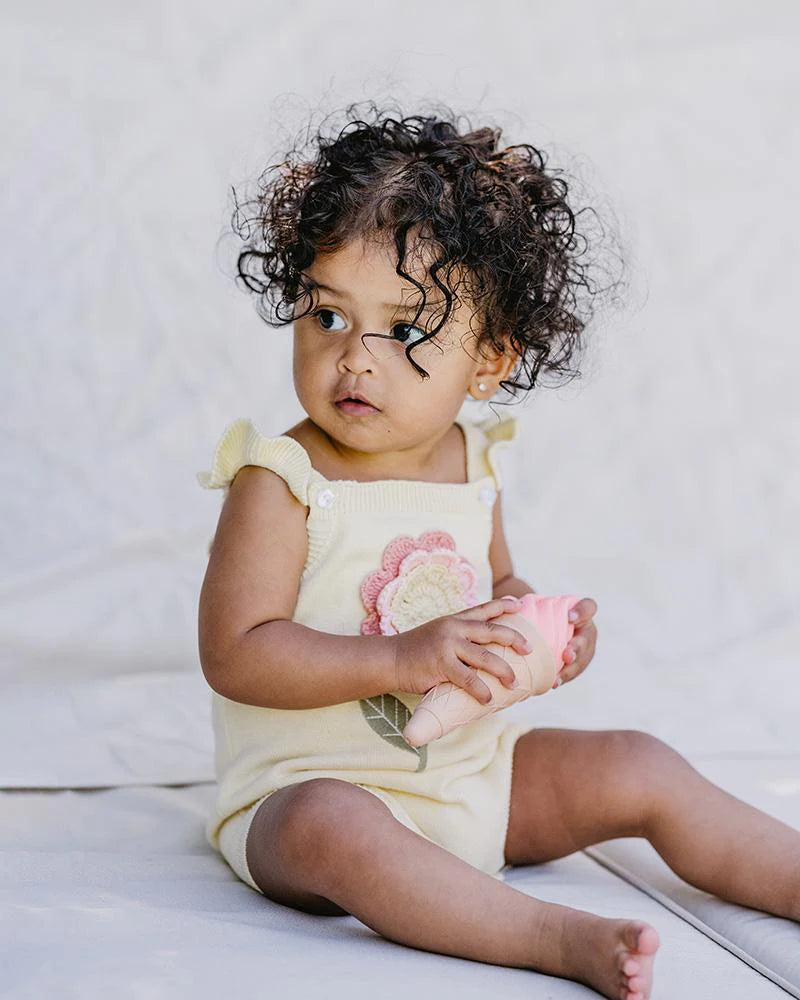 Bebe | Palm Cove Crochet Flower Knitted Bodysuit