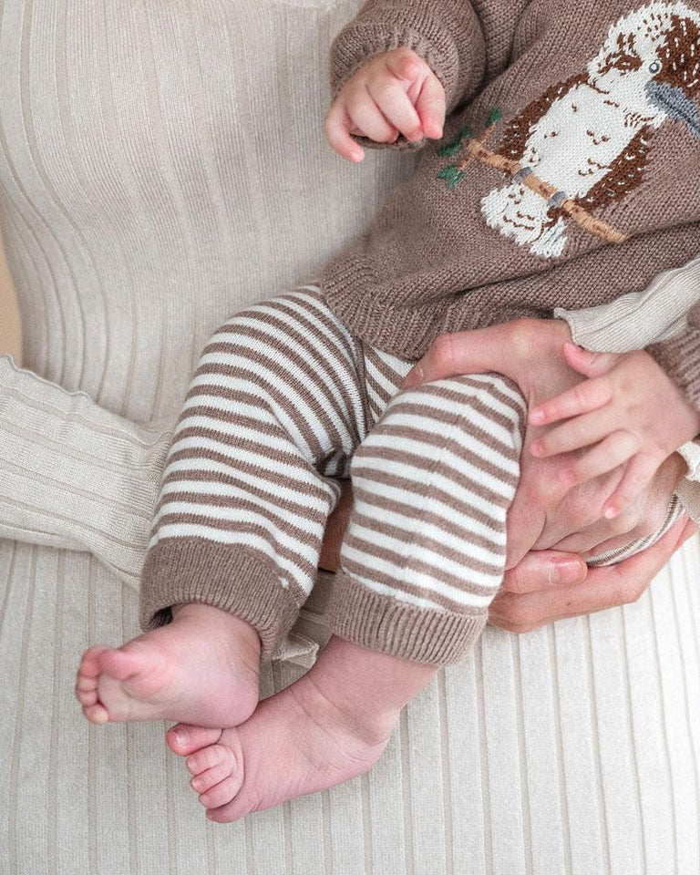 Bebe | Bailey Stripe Knitted Leggings
