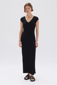 Assembly Label | Lottie Knit Midi Dress - Black