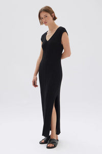 Assembly Label | Lottie Knit Midi Dress - Black
