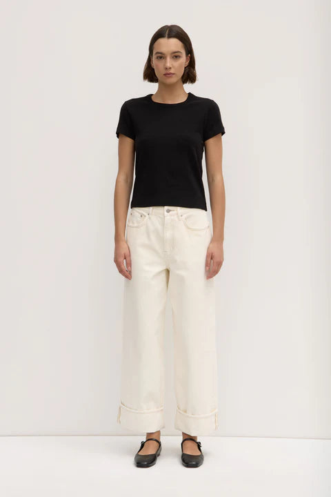 Assembly Label | Lyla Cap Sleeve Tee - Black