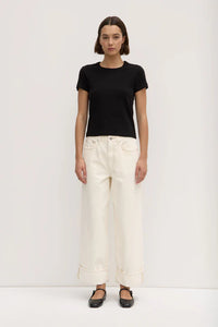 Assembly Label | Lyla Cap Sleeve Tee - Black