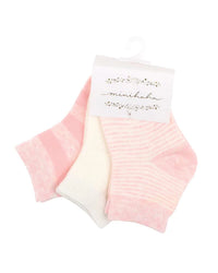Minihaha | Pink Multi 3 PK Socks