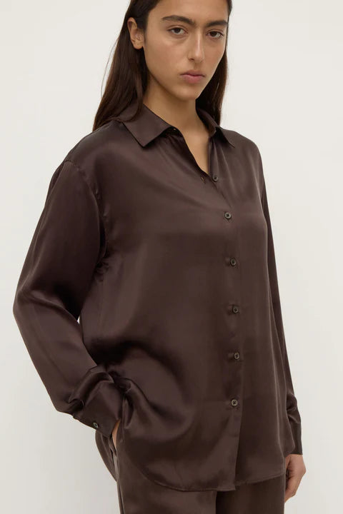 Assembly Label | Pippa Silk Shirt - Bronze