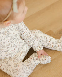 Quincy Mae | Bamboo Zip Footie - Woodland