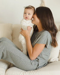 Quincy Mae | Zip Longsleeve Sleeper - Bunnies