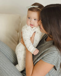 Quincy Mae | Zip Longsleeve Sleeper - Bunnies