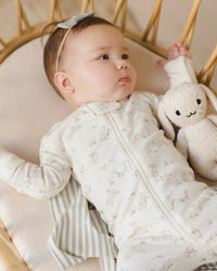 Quincy Mae | Zip Longsleeve Sleeper - Bunnies