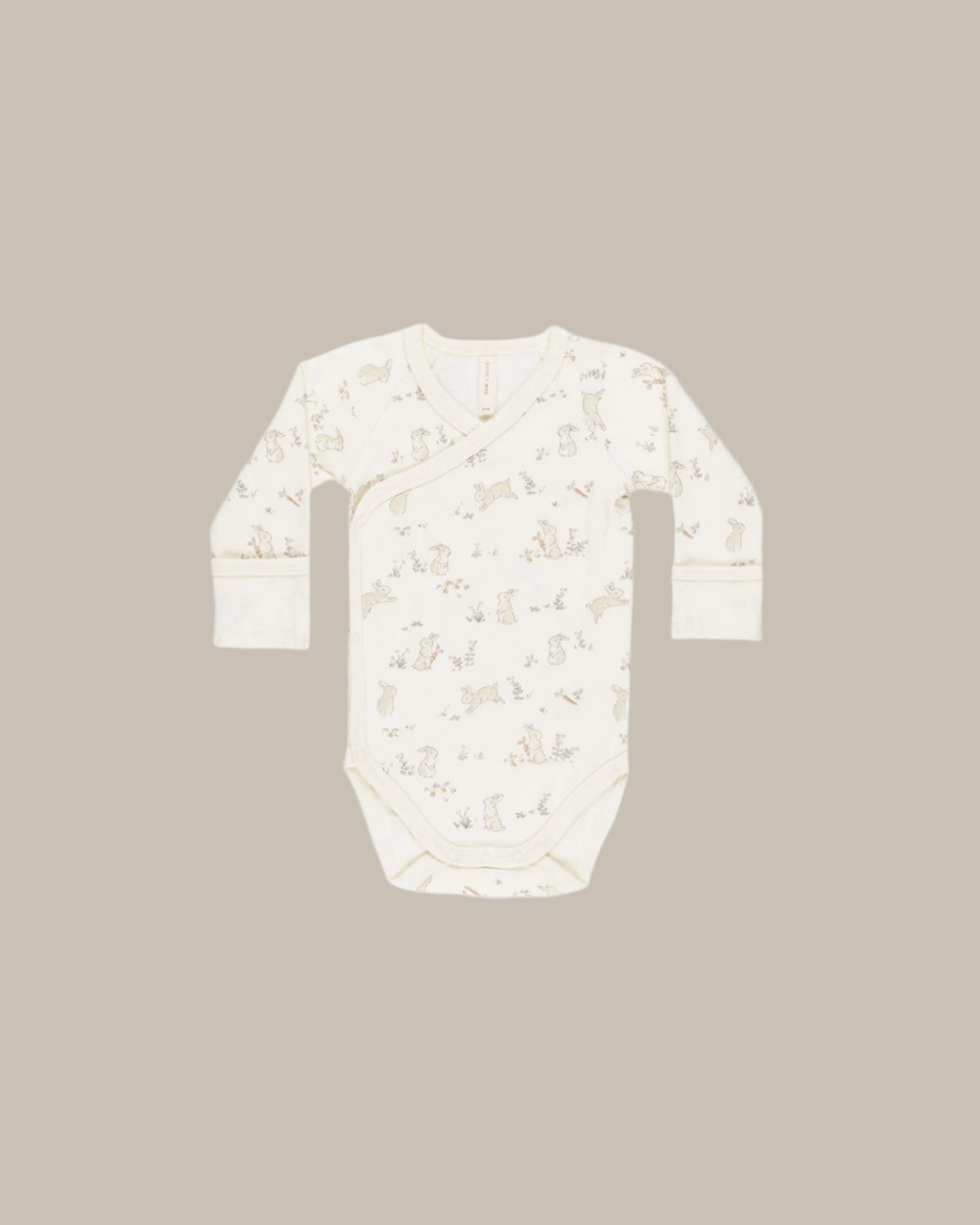 Quincy Mae | Side Snap Bodysuit - Bunnies