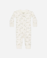 Quincy Mae | Zip Longsleeve Sleeper - Bunnies