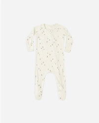 Quincy Mae | Bamboo Zip Footie - Trees