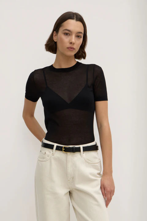 Assembly Label | Rowena Knit Tee - Black