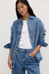 Assembly Label | Rylee Denim Overshirt - Indigo Fade