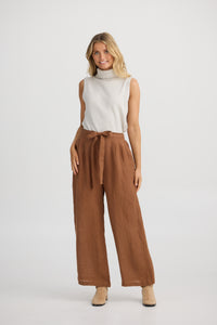 Shanty | Dickens Pants - Cocoa Linen
