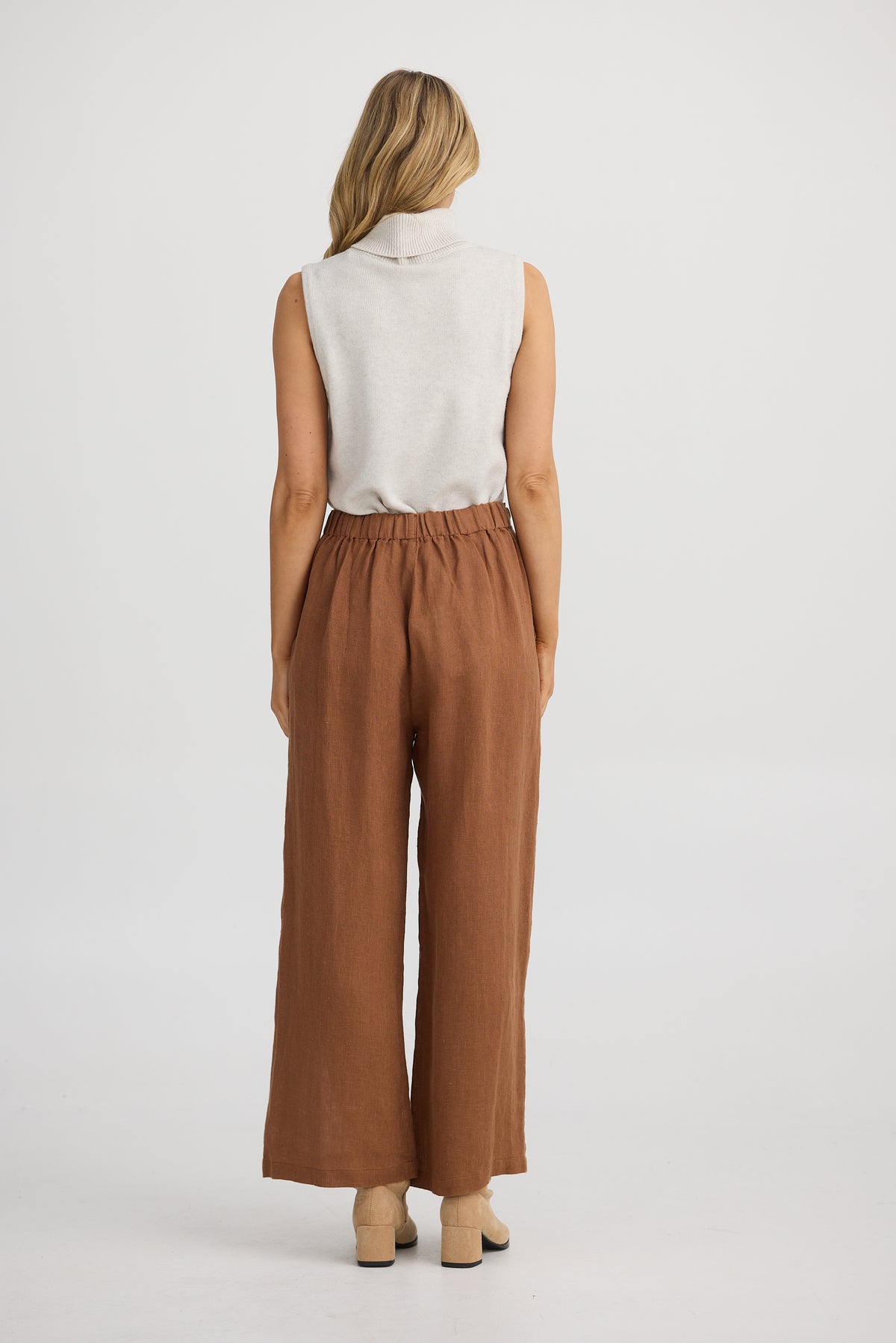 Shanty | Dickens Pants - Cocoa Linen