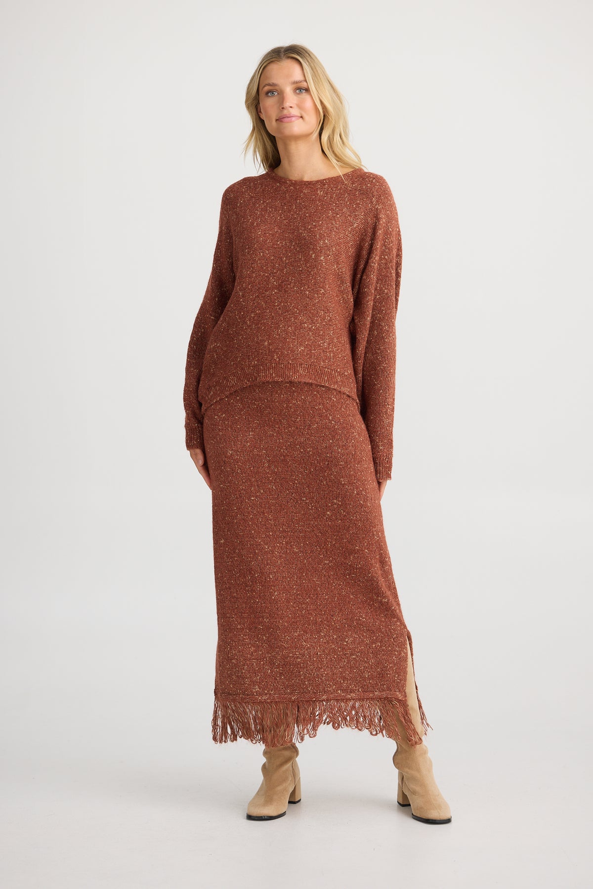 Shanty | Seville Knit Skirt - Paprika