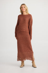 Shanty | Seville Knit Skirt - Paprika