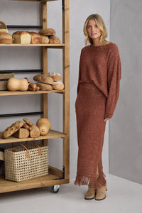 Shanty | Seville Knit Skirt - Paprika