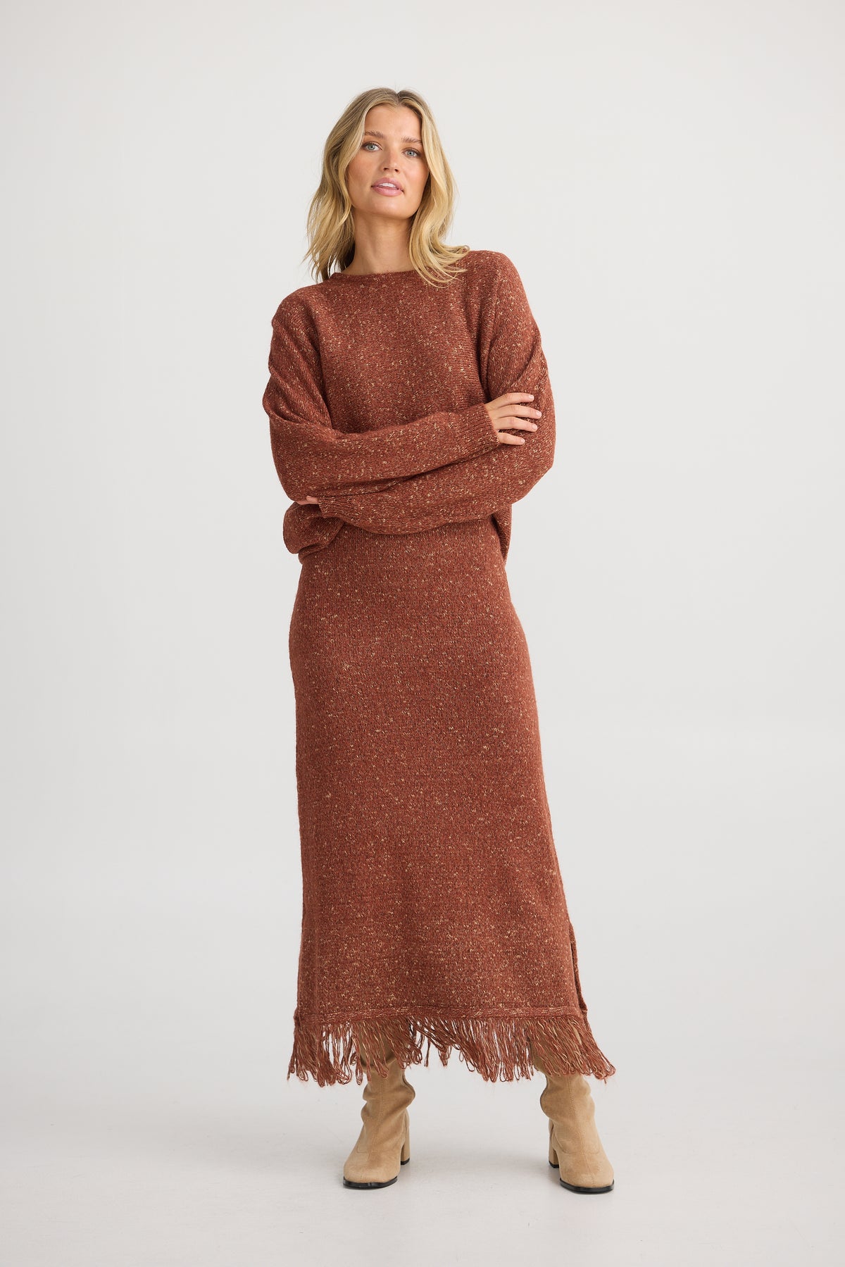 Shanty | Seville Knit Skirt - Paprika