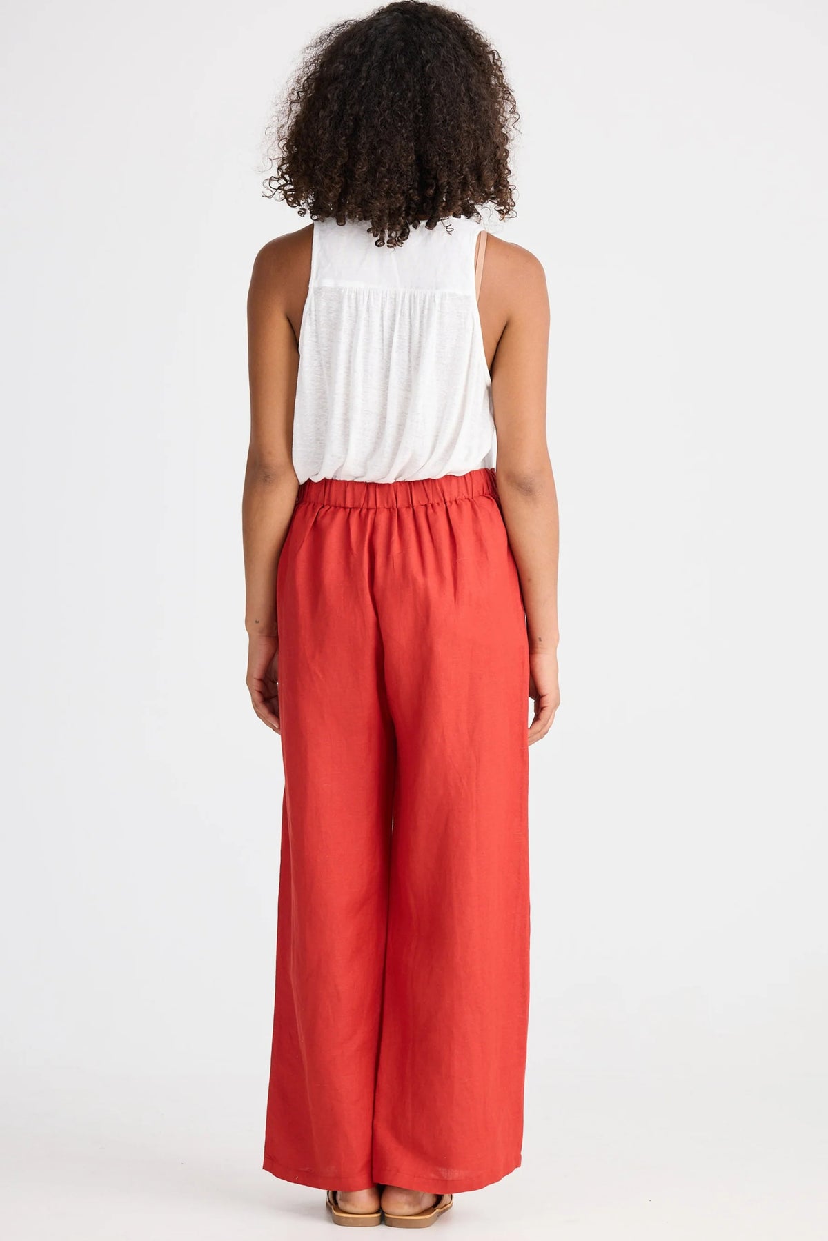 Shanty | Dickens Pants - Cherry Linen Blend