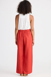 Shanty | Dickens Pants - Cherry Linen Blend