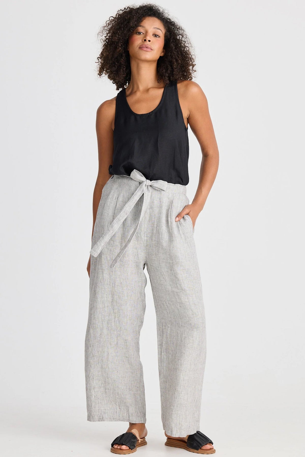 Shanty | Dickens Pants - Charcoal Fleck