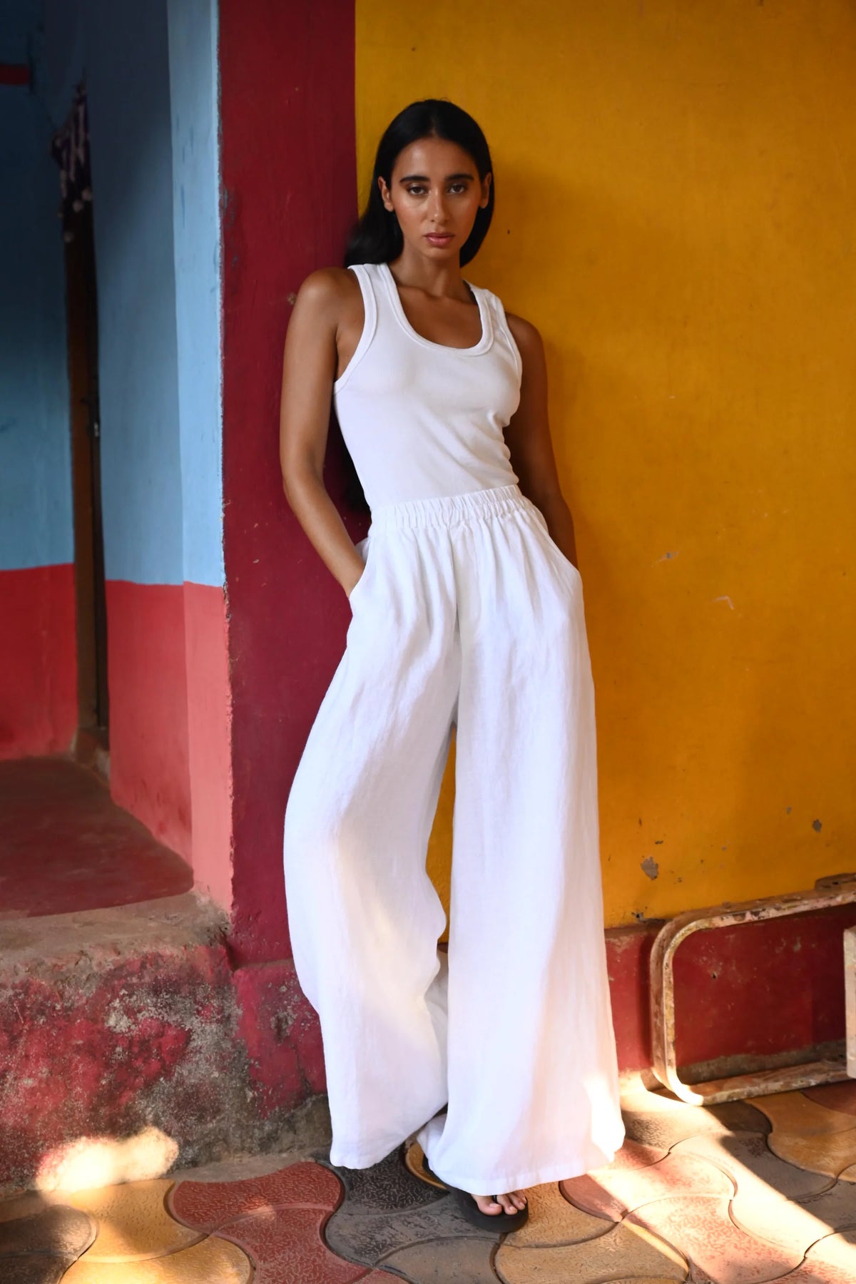 Shanty | Positano Pant - White Linen