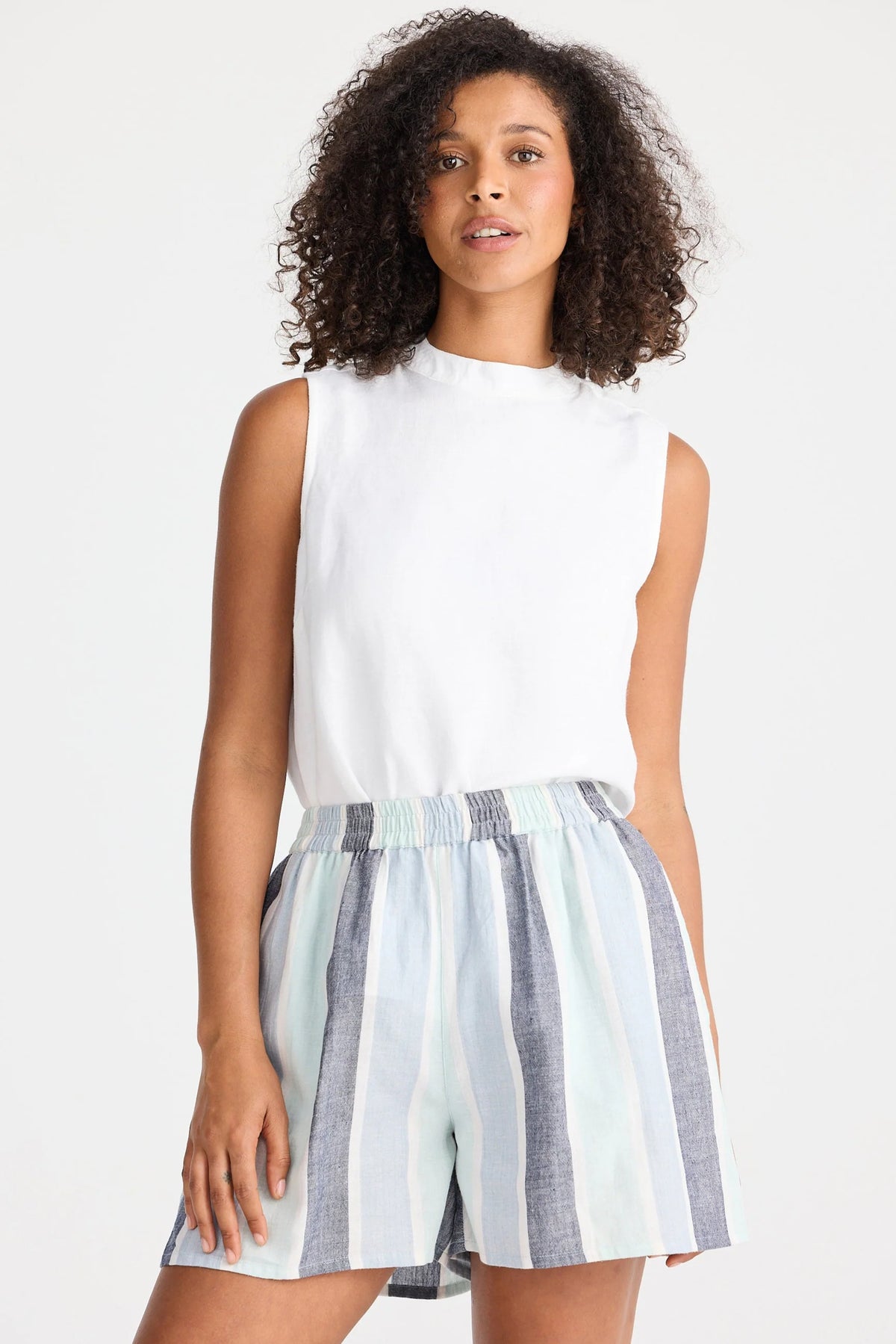 Shanty | Capri Shorts - Tulip Stripe