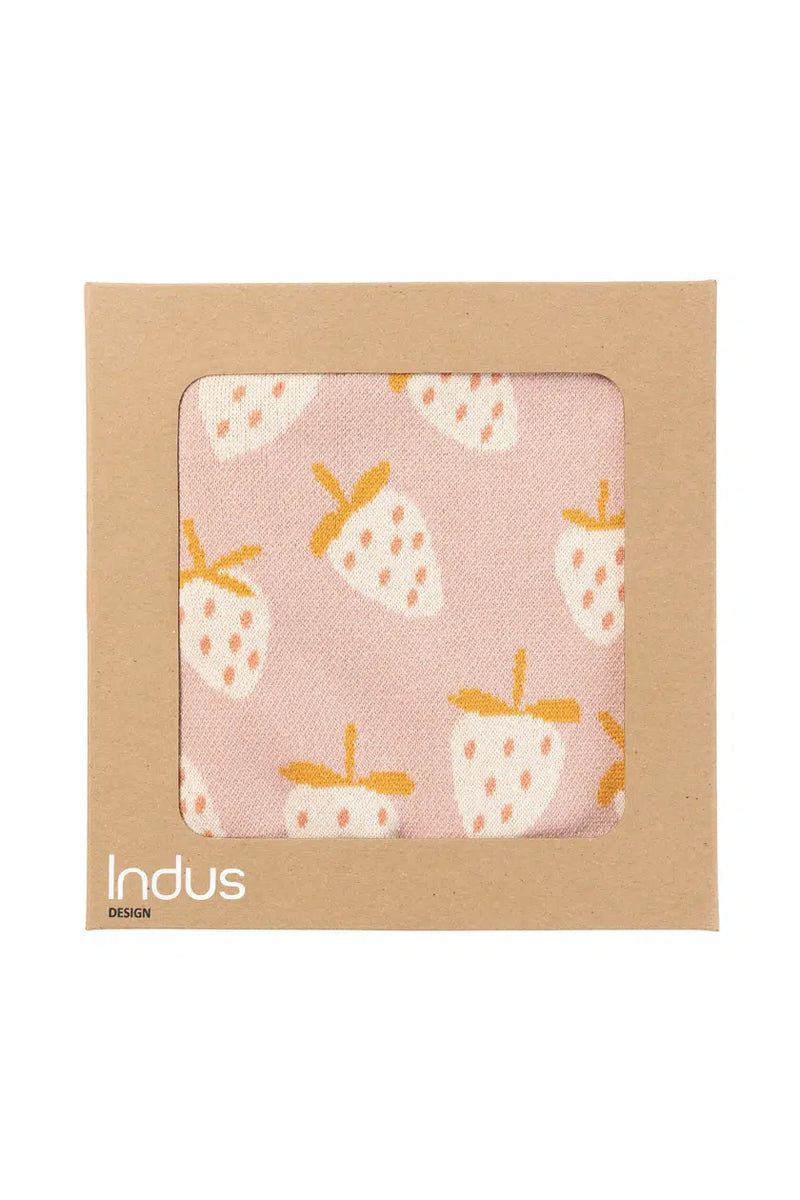 Indus | Strawberry Baby Blanket