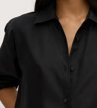 Assembly Label | Spencer Silk Long Sleeve Shirt - Black