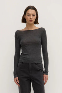 Assembly Label | Shannon Wool Bateau Long Sleeve Top