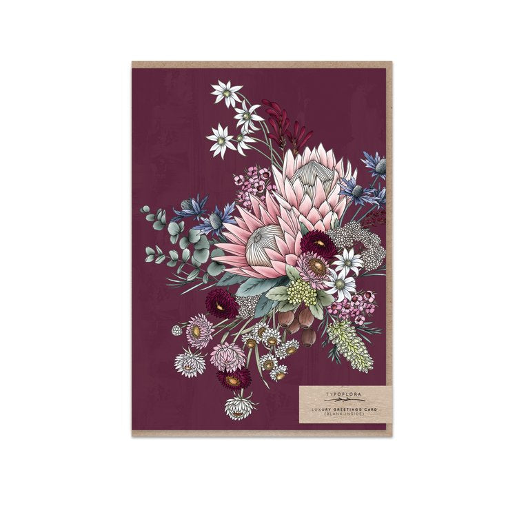 Typoflora | Florist Bouquet Plum