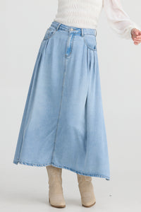 Talisman | Austin Skirt - Light Blue Wash