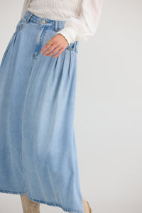 Talisman | Austin Skirt - Light Blue Wash