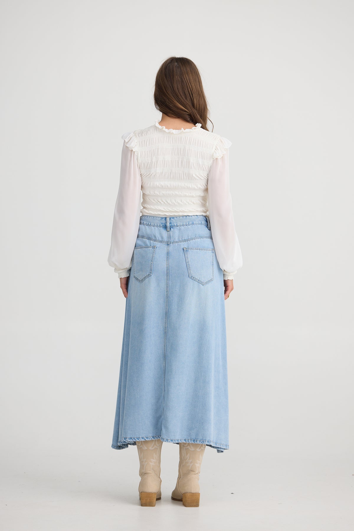 Talisman | Austin Skirt - Light Blue Wash