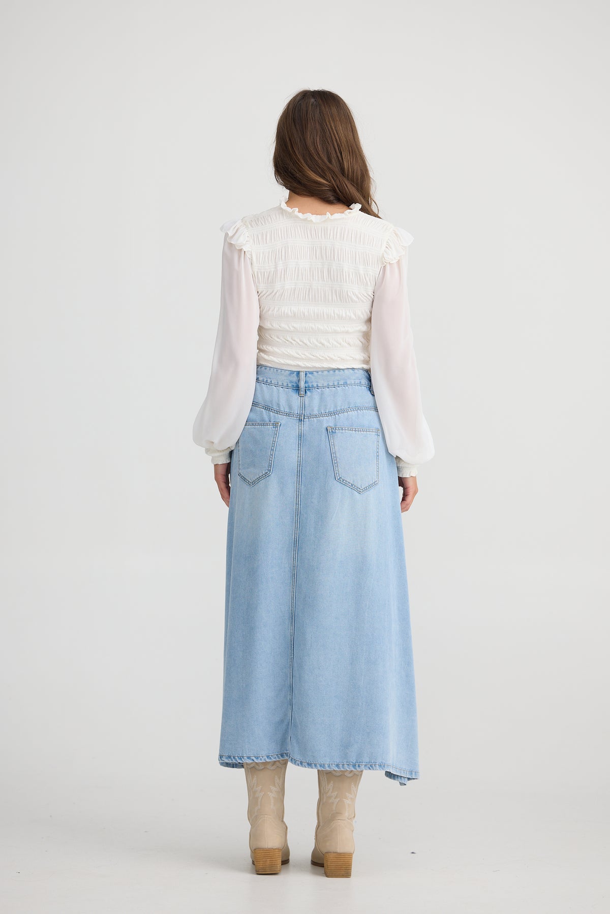 Talisman | Austin Skirt - Light Blue Wash