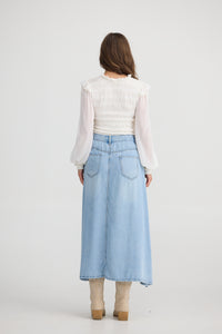 Talisman | Austin Skirt - Light Blue Wash