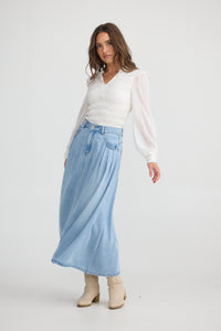 Talisman | Austin Skirt - Light Blue Wash