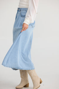 Talisman | Austin Skirt - Light Blue Wash