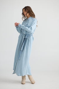 Talisman | Pedro Maxi Dress - Light Denim Wash