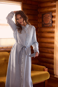 Talisman | Pedro Maxi Dress - Light Denim Wash