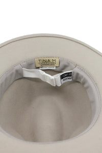 Zermatt Wool Felt Fedora - Light Grey
