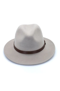 Zermatt Wool Felt Fedora - Light Grey