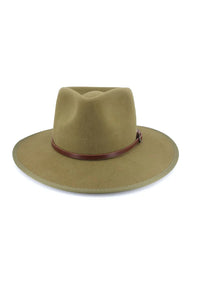 Falls Creek Wool Fedora - Khaki