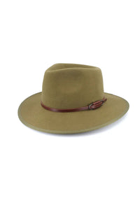Falls Creek Wool Fedora - Khaki