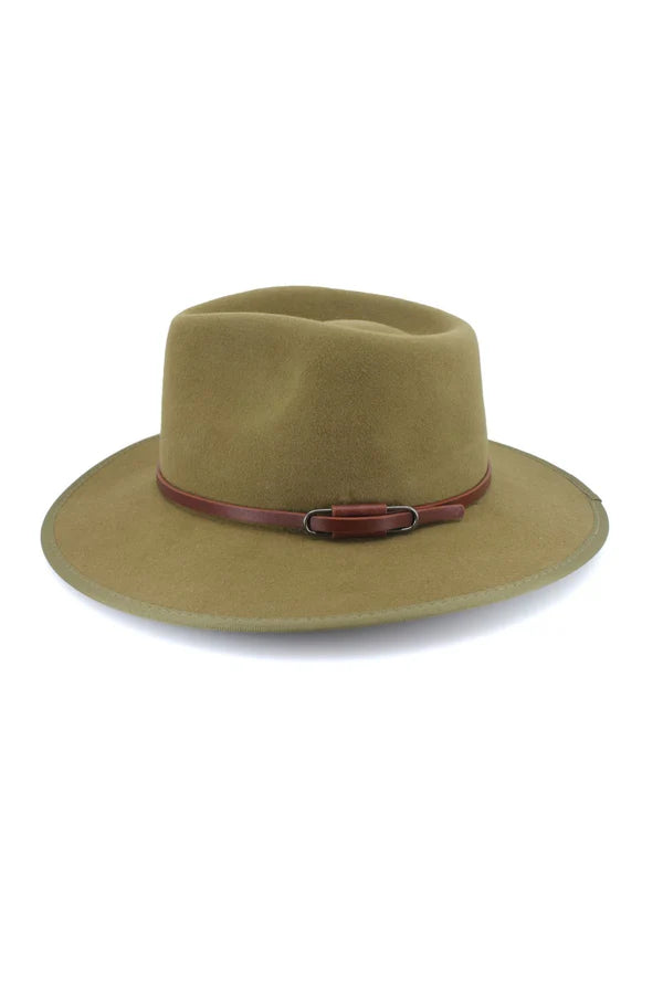 Falls Creek Wool Fedora - Khaki