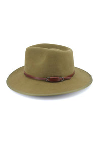 Falls Creek Wool Fedora - Khaki