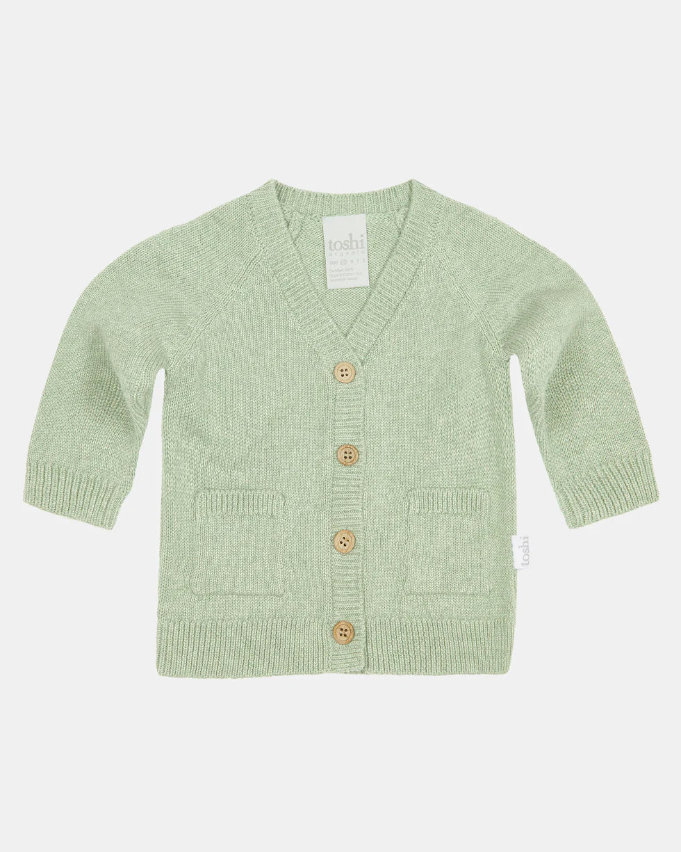 Toshi | Organic Cardigan Remy - Matcha