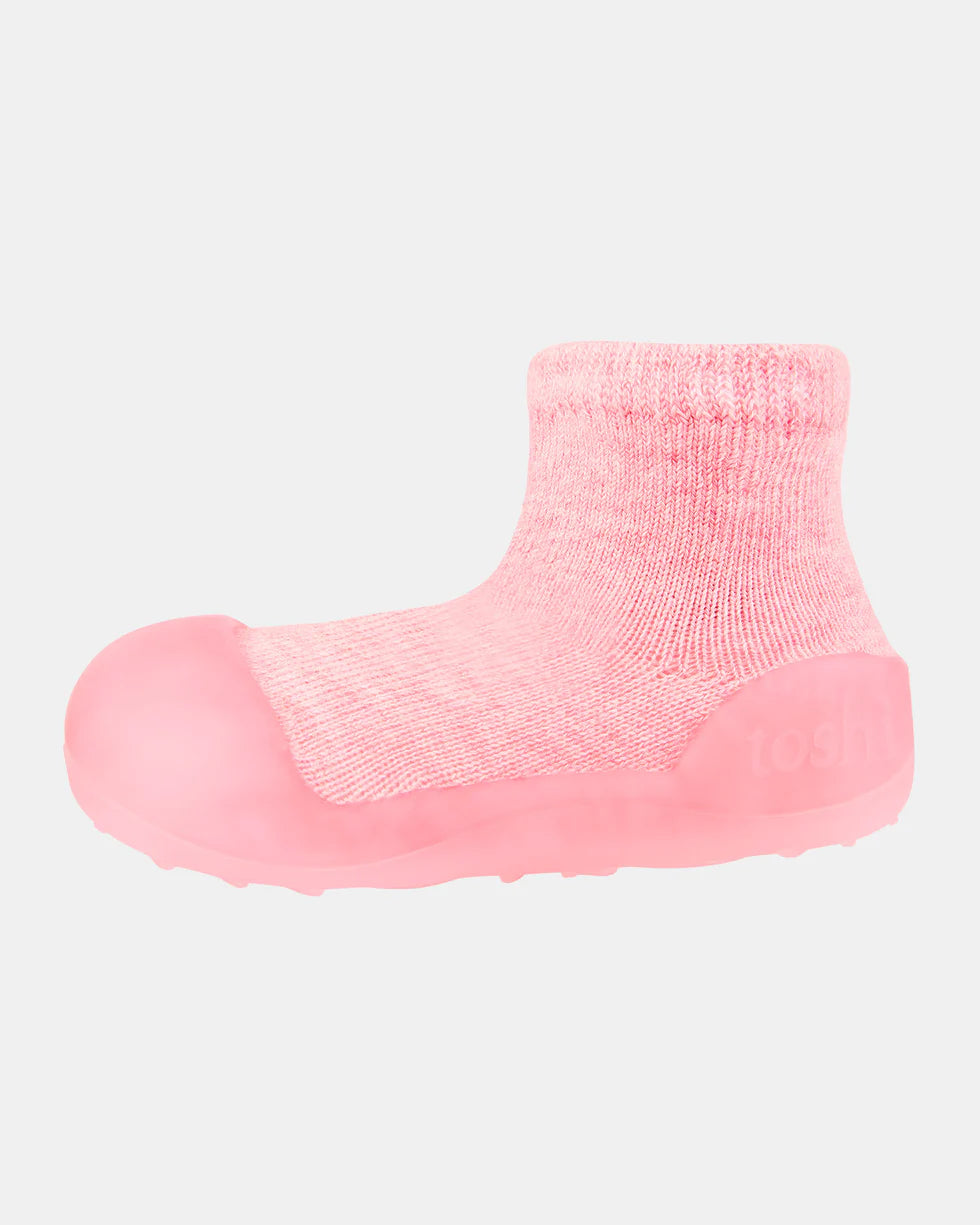 Toshi | Organic Hybrid Walking Socks - Carmin